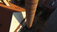 Odstranění havarijního stavu komínu výšky 28 metru, ČVUT Karlovo náměstí 13, Praha 2